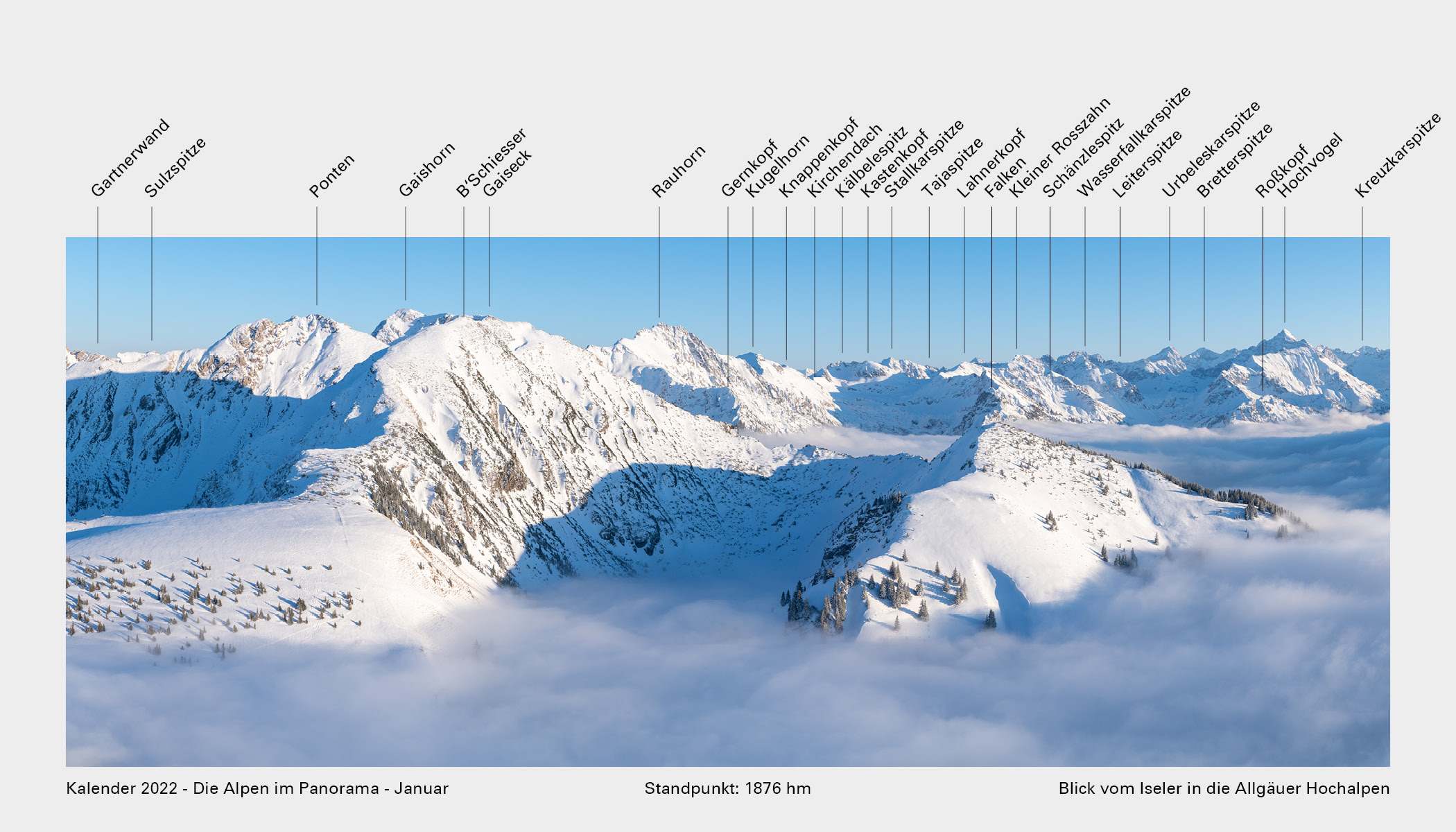 Kalender_2022_Die_Alpen_im_Panorama_Gipfel_